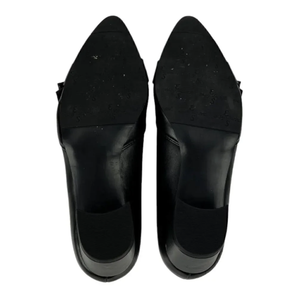 New Easy Street Women Black Shoes Pointed toe Slip-on Heels Pumps US 6.5